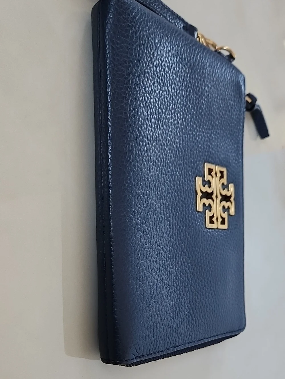 Tory Burch Navy Blue Wrislet Wallet